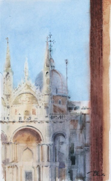Detail of the Cathedral Daria Kirichenko. Graphics & art